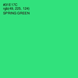 #31E17C - Spring Green Color Image