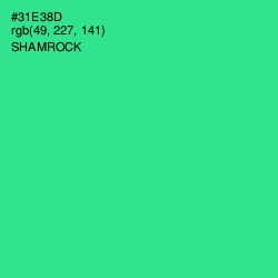 #31E38D - Shamrock Color Image