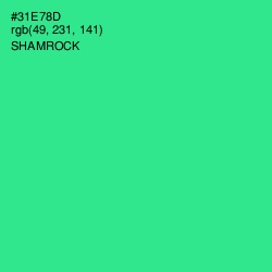 #31E78D - Shamrock Color Image