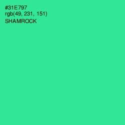 #31E797 - Shamrock Color Image
