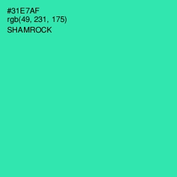 #31E7AF - Shamrock Color Image