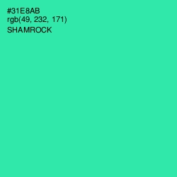 #31E8AB - Shamrock Color Image