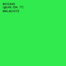 #31EA4D - Malachite Color Image