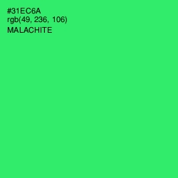 #31EC6A - Malachite Color Image