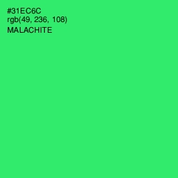 #31EC6C - Malachite Color Image