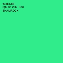 #31EC8B - Shamrock Color Image