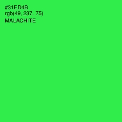 #31ED4B - Malachite Color Image