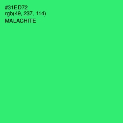 #31ED72 - Malachite Color Image