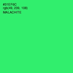 #31EF6C - Malachite Color Image