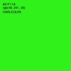 #31F11A - Harlequin Color Image