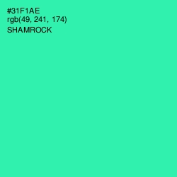 #31F1AE - Shamrock Color Image