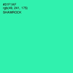 #31F1AF - Shamrock Color Image