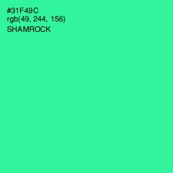 #31F49C - Shamrock Color Image