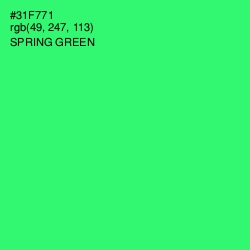 #31F771 - Spring Green Color Image