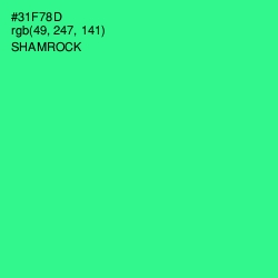 #31F78D - Shamrock Color Image