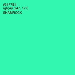 #31F7B1 - Shamrock Color Image