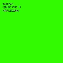 #31FA01 - Harlequin Color Image