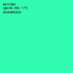 #31FAB1 - Shamrock Color Image