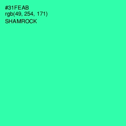 #31FEAB - Shamrock Color Image