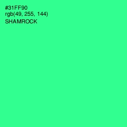 #31FF90 - Shamrock Color Image