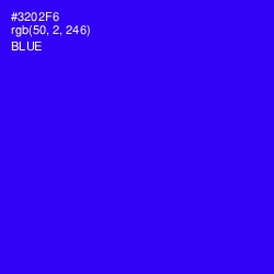 #3202F6 - Blue Color Image