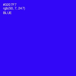 #3207F7 - Blue Color Image