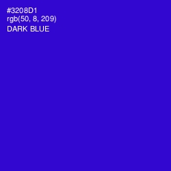 #3208D1 - Dark Blue Color Image