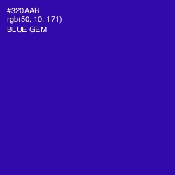 #320AAB - Blue Gem Color Image