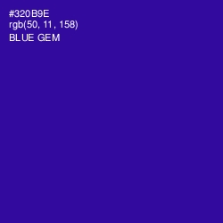 #320B9E - Blue Gem Color Image