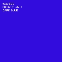 #320BDD - Dark Blue Color Image