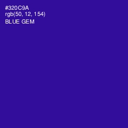 #320C9A - Blue Gem Color Image