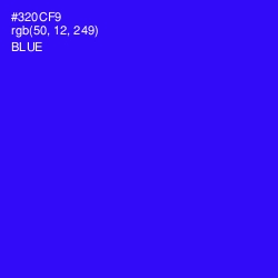 #320CF9 - Blue Color Image