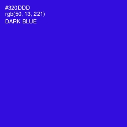 #320DDD - Dark Blue Color Image