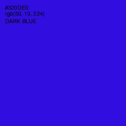 #320DE0 - Dark Blue Color Image