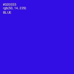 #320EE5 - Blue Color Image