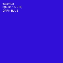 #320FD8 - Dark Blue Color Image