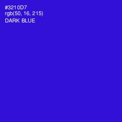 #3210D7 - Dark Blue Color Image