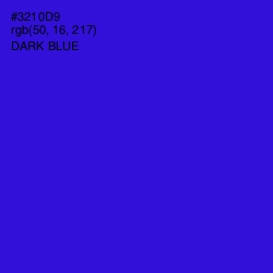 #3210D9 - Dark Blue Color Image