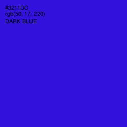 #3211DC - Dark Blue Color Image