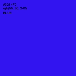 #3214F0 - Blue Color Image