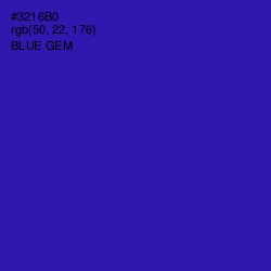 #3216B0 - Blue Gem Color Image