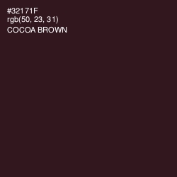 #32171F - Cocoa Brown Color Image