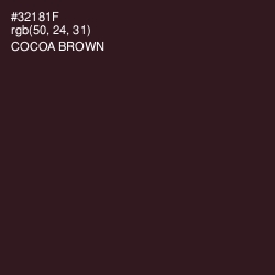 #32181F - Cocoa Brown Color Image