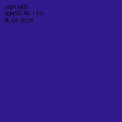 #321A8D - Blue Gem Color Image