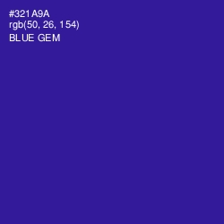 #321A9A - Blue Gem Color Image