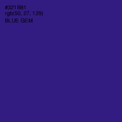 #321B81 - Blue Gem Color Image