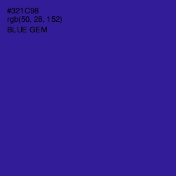 #321C98 - Blue Gem Color Image