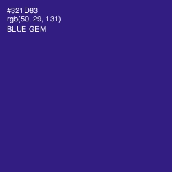 #321D83 - Blue Gem Color Image