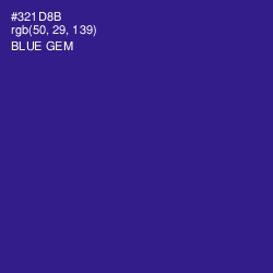 #321D8B - Blue Gem Color Image