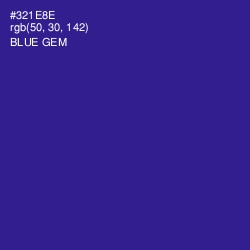 #321E8E - Blue Gem Color Image